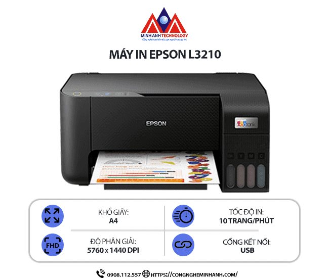 Vì sao nên chọn máy in Epson L3210?
